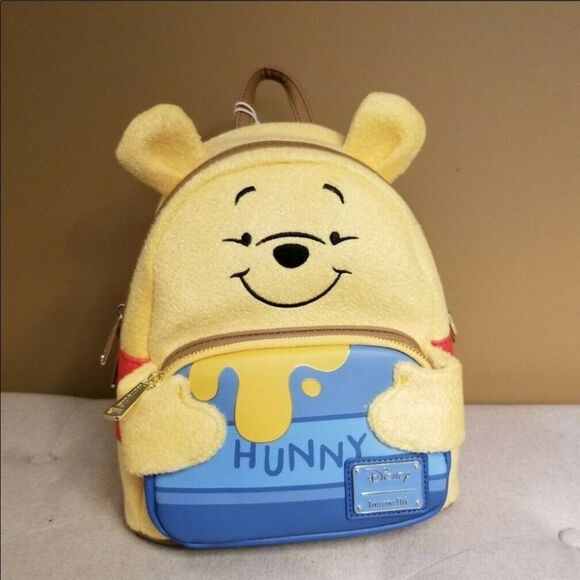 LoungeFly Winnie the Pooh Backpack & Piglet Wallet - Picture 1 of 16